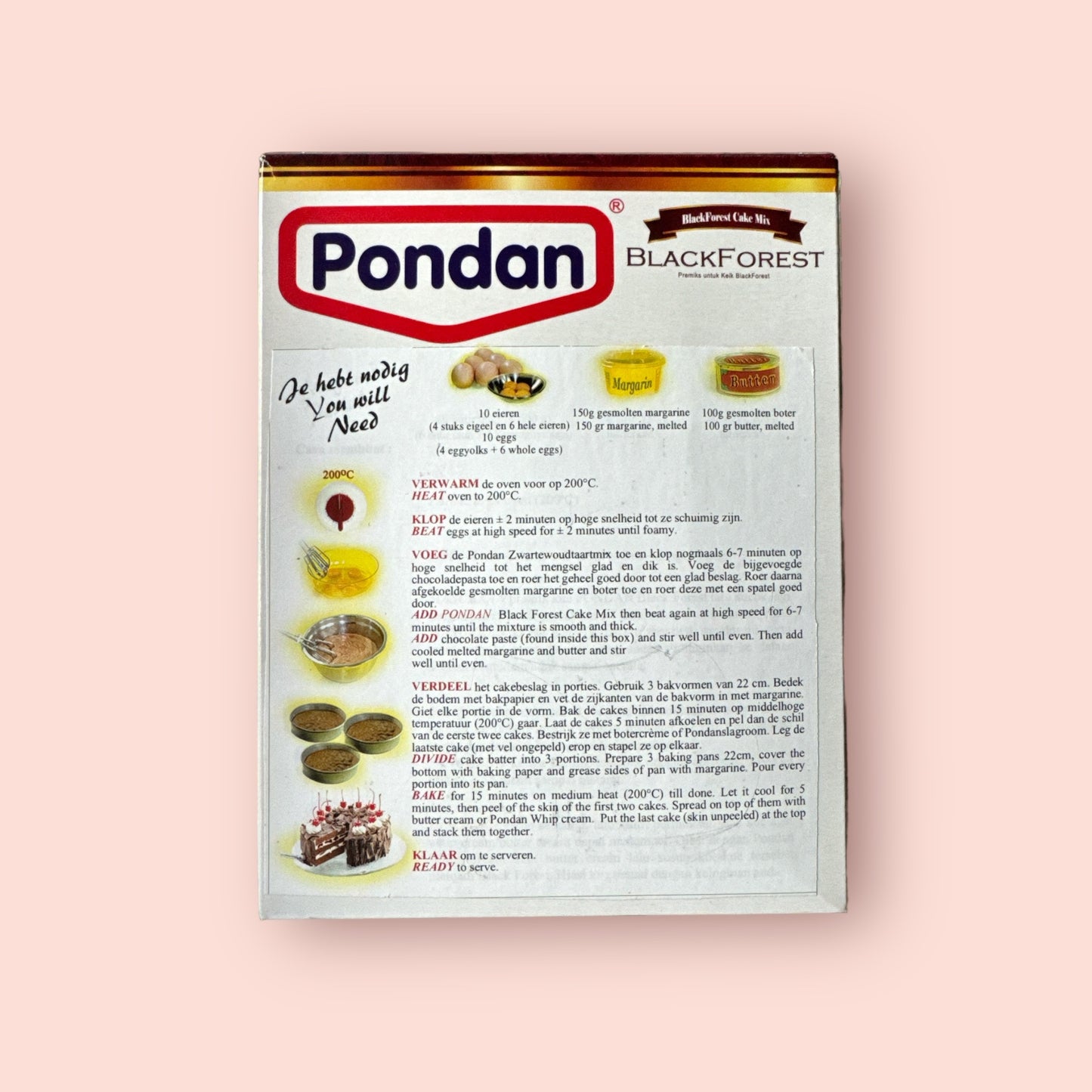 Pondan Black Forest Cake Mix - Java Markt