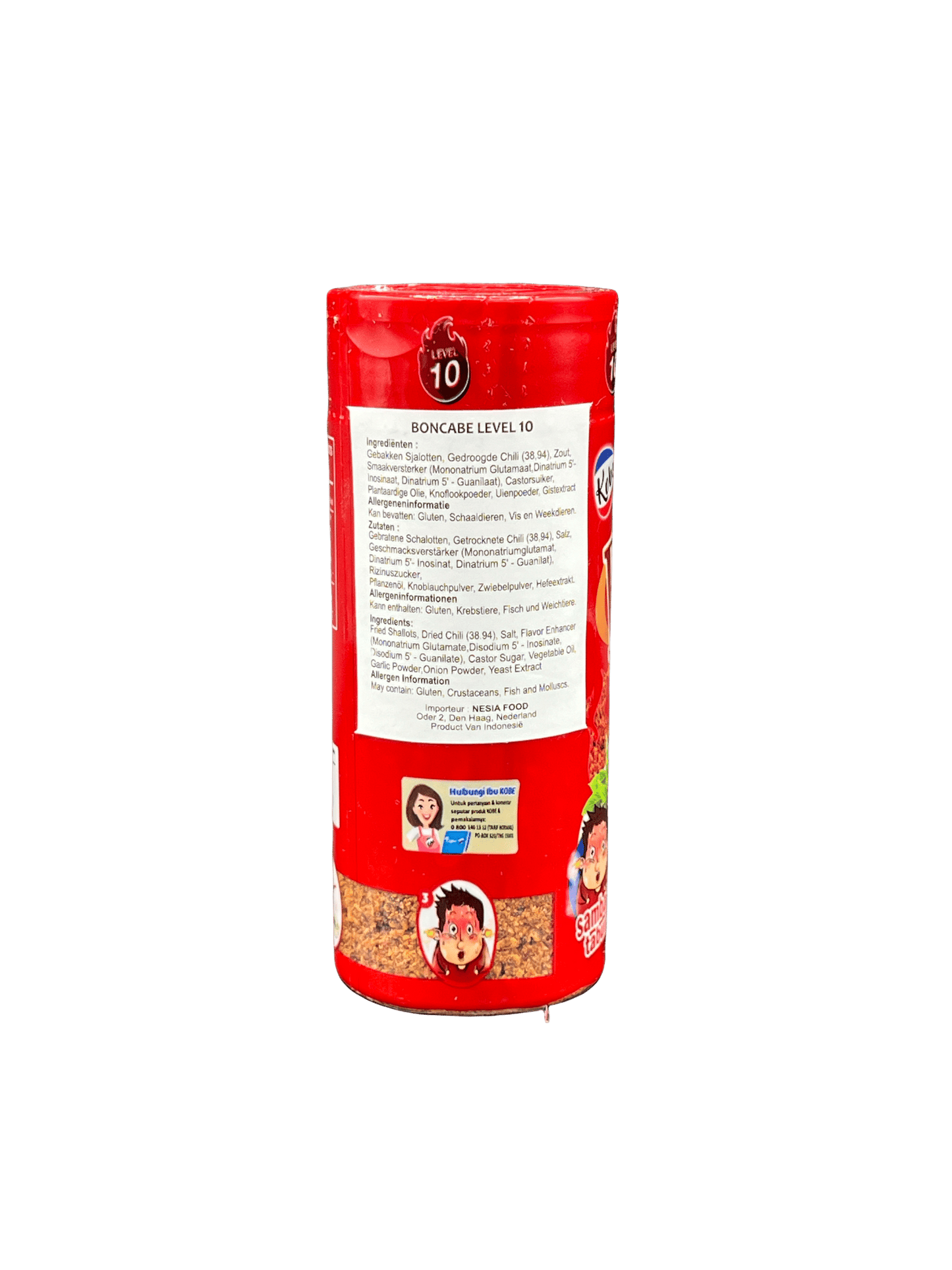 Nesia Food Kobe Boncabe Level 10 Kräuter und Gewürze in einer Packung, scharfe Gewürzmischung für würzige Gerichte