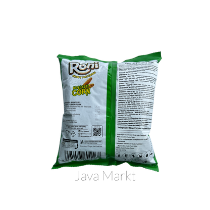 Knusprige RONI Macaroni mit geröstetem Mais von Nesia Food, snackartige Vorspeise in einer Packung