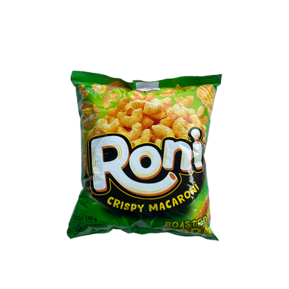 Knusprige Nesia Food RONI Crispy Macaroni mit geröstetem Mais, Vorspeisen und Snacks in einer Schüssel.