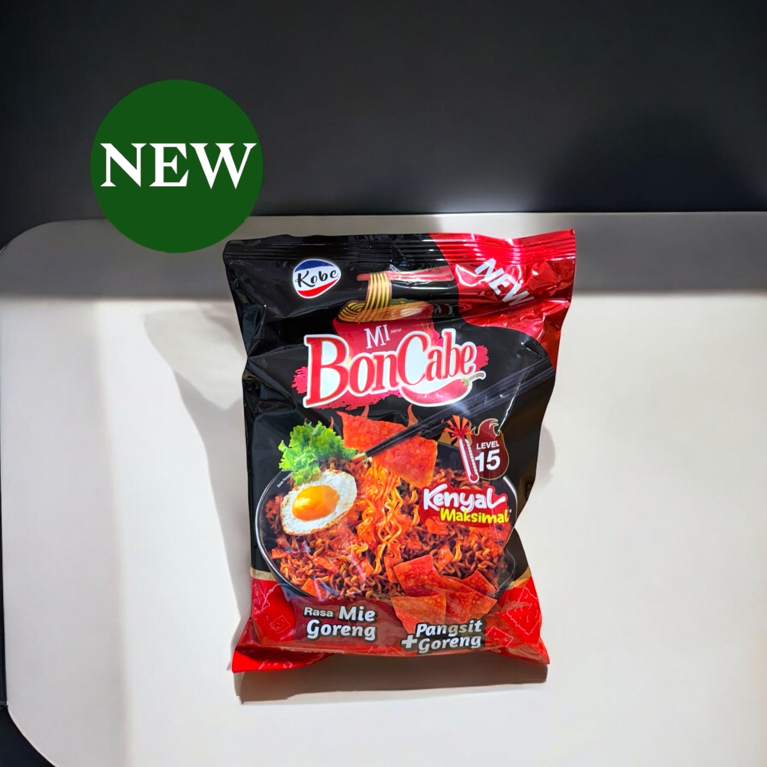 Kobe Mie Instant Boncabe Level 15 Rasa Mie Goreng + Pangsit Goreng - Java Markt