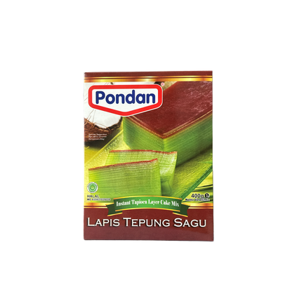 Backmischung Pondan Lapis Tepung Sagu von Vanka Kawat, feines Tapiokastärke-Pulver in Packung.