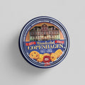 Nesia Butter Kekse von Won Copenhagen auf einem Teller, knusprig und goldbraun, ideal für Snacks und Kaffee.
