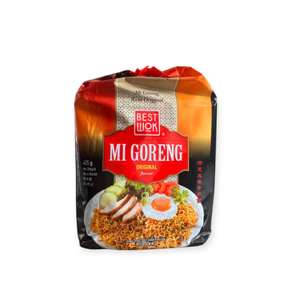 Nesia Best Wok Mie Goreng Instant Nudeln, 5er Pack, mit authentischem Geschmack und verpackt in praktischen Portionsgrößen