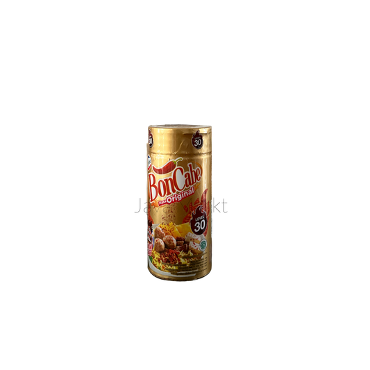 Kobe Boncabe Level 30 Kräuter und Gewürze von Nesia Food, Nahaufnahme der Verpackung mit Kräutern und Gewürzanteilen