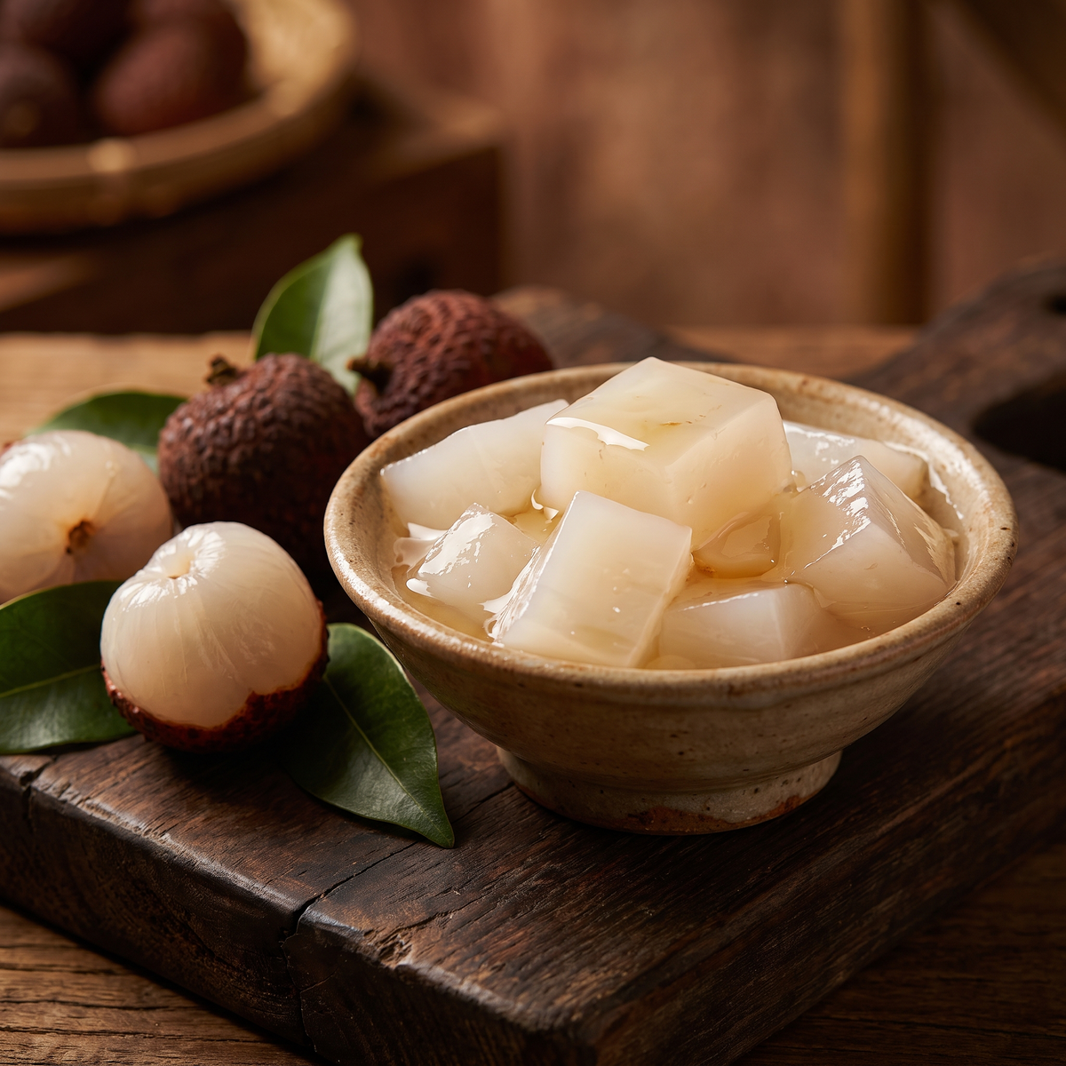 Serviervorschlag: Lychee-Jelly