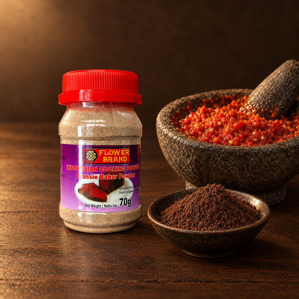 Terasi Bakar Powder Flower Brand 50g – Packung mit Garnelenpaste-Pulver