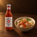 Saus Cabe Cap Ibu Jari 320ml – Flasche mit Bakso-Suppe