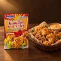 Unifood Bumbu Kentucky Hot & Spicy – Tüte mit knusprigen Hähnchenflügeln