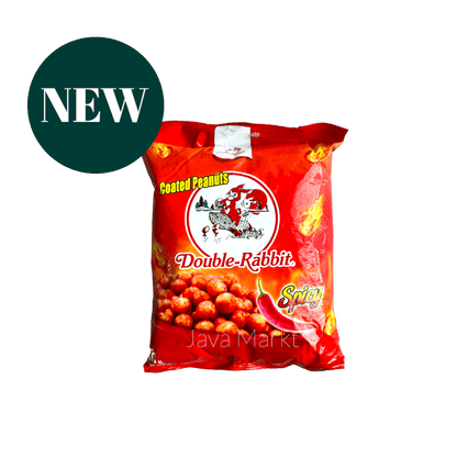 Scharfe, gewürzte Kelinci Kacang Shanghai von Nesia Food, beliebte Vorspeise und Snack in einer ansprechenden Verpackung.