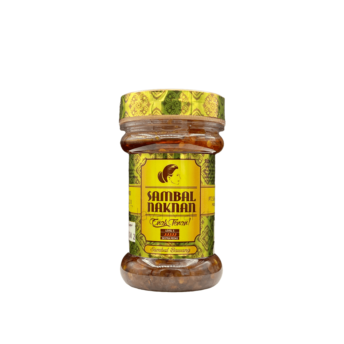 Sambal Bawang Lv. 5 von Nesia, scharfes indonesisches Sambal in Glasflasche, cremige Zwiebel-Chili-Soße, authentisch und würzig