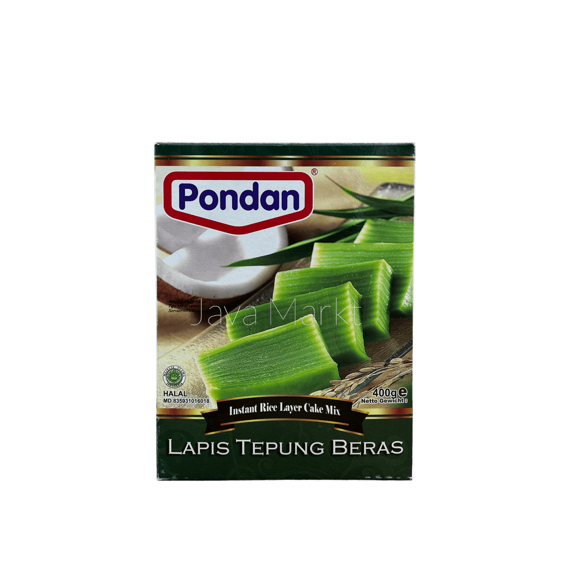 Vanka Kawat Pondan Lapis Tepung Beras Mehlmischung, fein gemahlene Reismehlmischung für asiatische Gerichte