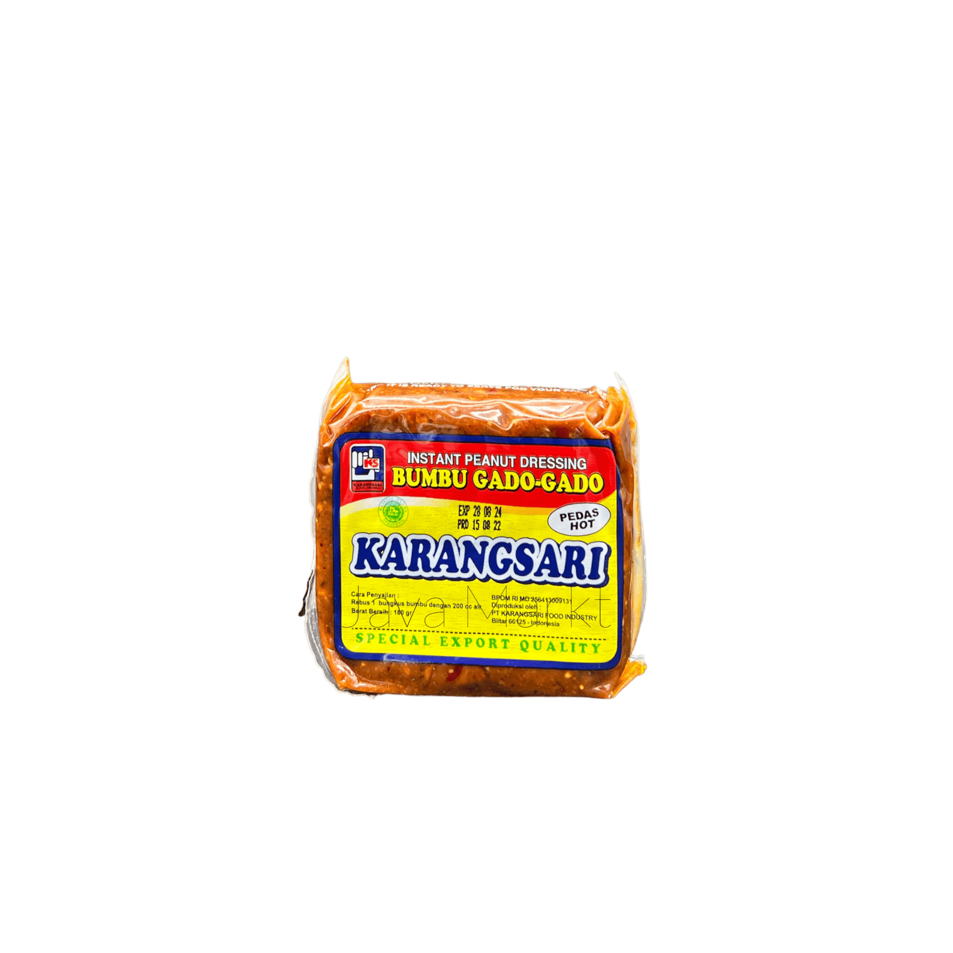 Vanka Kawat Karangsari gewürzpaste für scharfen Gado Gado, cremige Bumbu Gado Gado Pedas, typisch indonesische Gewürzpaste