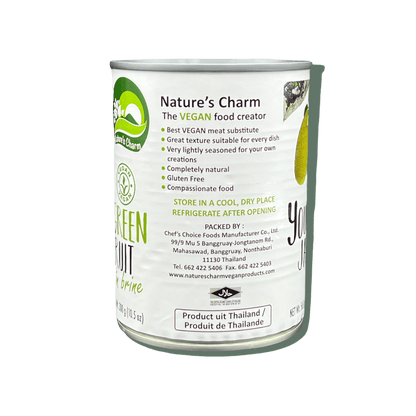 Vanka Kawat Nature's Charm Nangka Muda, veganes Lebensmittel mit frischer, grüner Jackfrucht in natürlicher Präsentation.